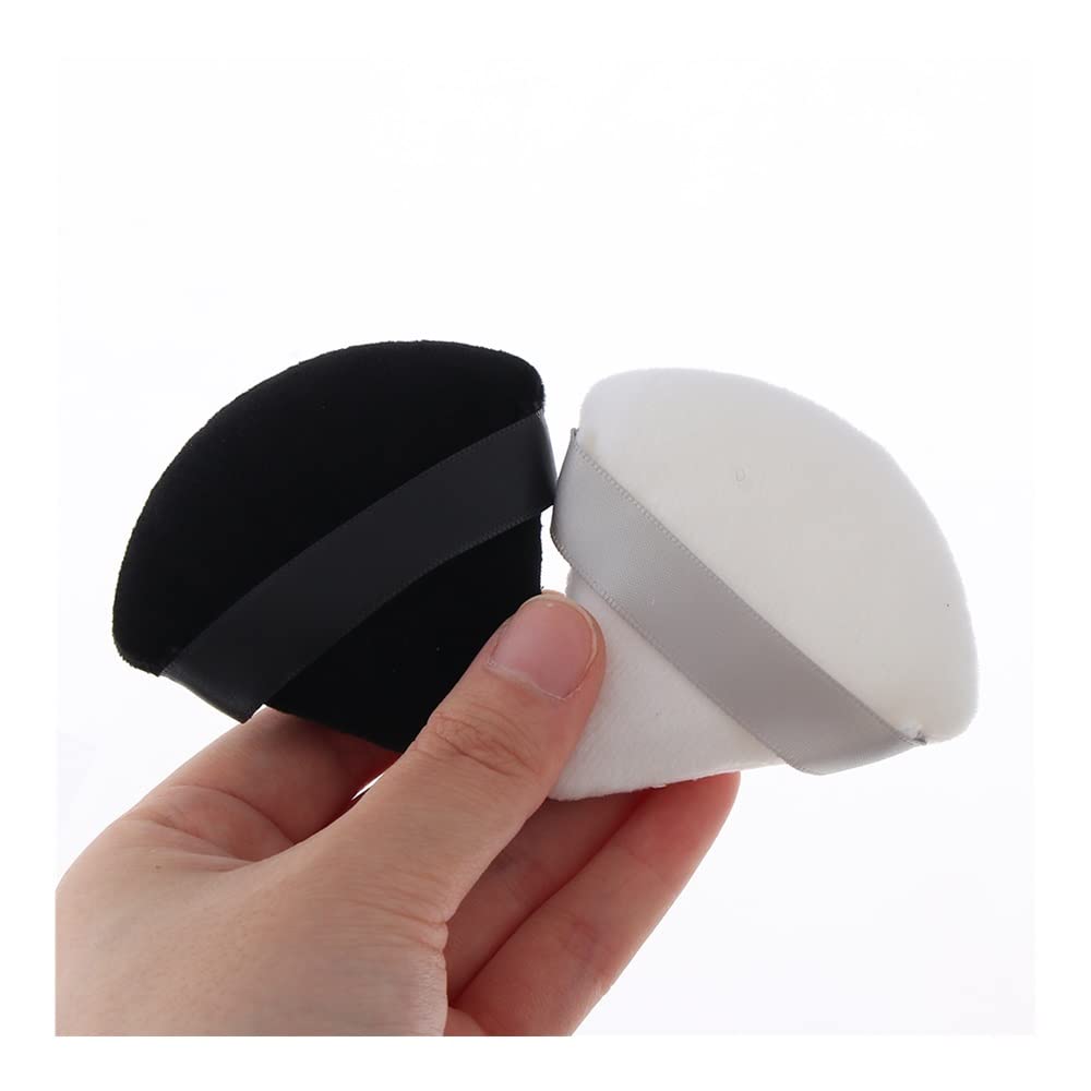Generico yaoqijie 50 Pezzi Triangolare Velluto Soffio Pizza Farina Mini Trucco Viso Spugna Cosmetici Lavabile Strumento for Il Trucco Leggero Lasting (Color : 50Pcs-Mix)