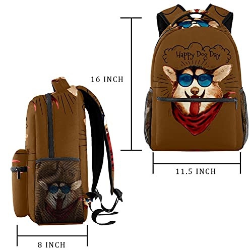 Sac à dos Corgi pour adolescent, équipement scolaire multicolore de qualité - 2