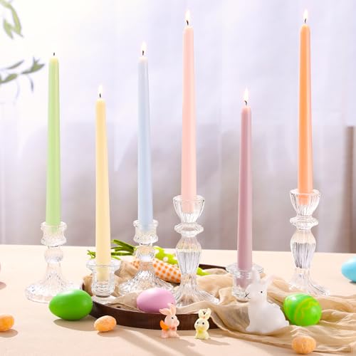 Conelist 6 Pcs Pastel Taper Candles 10 Inch...