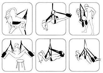 Seksschommel Swing Yoga Met Stalen Driehoeksframe En Veer 360 Graden Draaibare Indoor Bal Kan 500 Pond Houden - Afbeelding 6