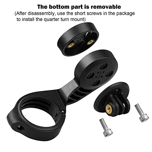Thinvik Bike Computer Mount Bicycle Out Front Mount for Garmin Edge 1040 1030 840 830 540 530 130 Compatible with 31.8mm 25.4mm Handlebar - Thumbnail 2