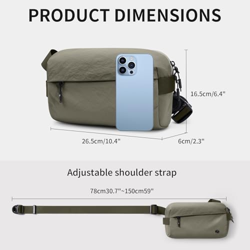 GOLF SUPAGS Bolsa tiracolo para mulheres e homens, mochila para uso ao ar livre, lazer, caminhadas,