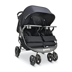 Joovy Scooter X2 Side-By-Side Double Stroller Featuring Dual Snack Trays