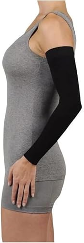 Juzo Suave 2001 20-30mmhg Max - Brazalete con banda superior de silicona para mujer, negro, 1 (I) MAX