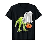 Halloween T Rex Dinosaur Ghost Trick or Treat Gift for Kids T-Shirt