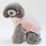 ACROA Ropa for Mascotas Pequeño Perro cálido Invierno Ropa Perrito Chaqueta Suave Chaqueta de Invierno Peluche Collar Chaqueta Abrigo Cremallera Tela Costura Mascota Perro Ropa Mascota Regalo-XL (Siz