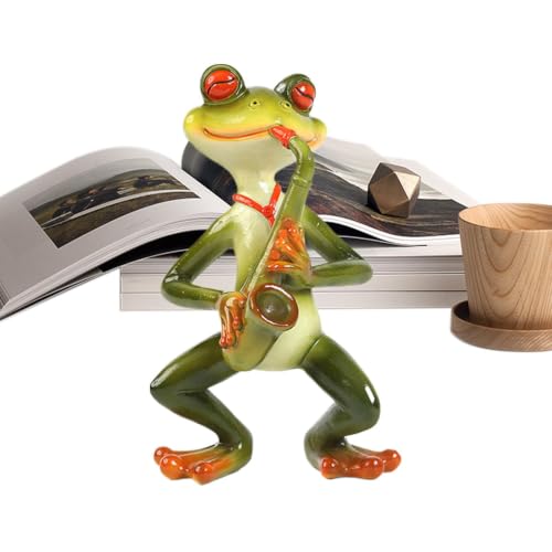 Statues de grenouille pour jardin décoratives en résine résistante aux intempéries