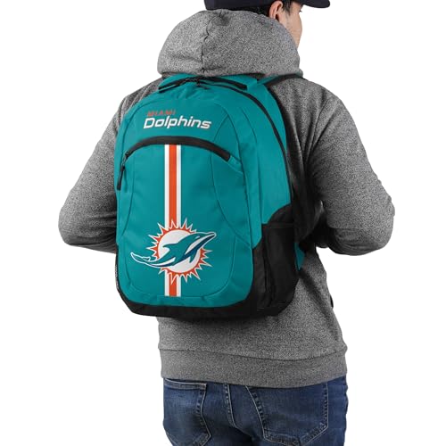 Image of FOCO Miami Dolphins NFL Alternate Color Action Backpack - Teal
