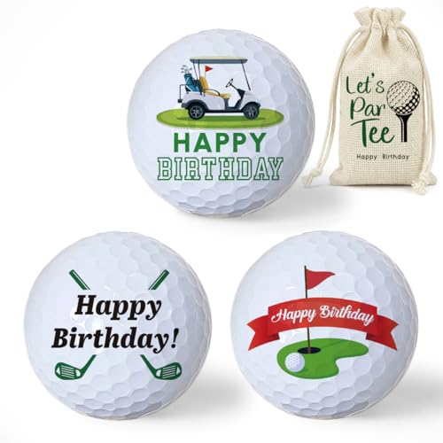 Gffeeoollallbb Golf Birthday Golf Ball Gifts for Men Dad Golfer