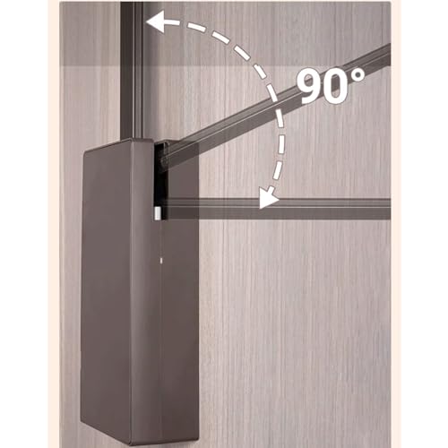 Tringle de placard rabattable marron pour dressing - 7