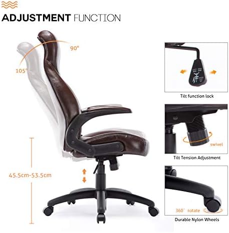 IntimaTe WM Heart Office Chair High Back Office Desk Chair Executive Computer Chair Office Chair with Arms and Back Support,Recline Computer Chairs for Home