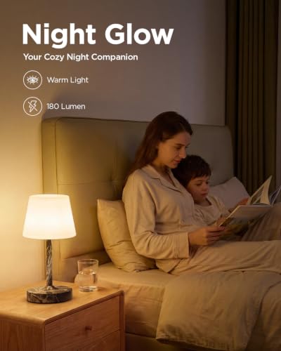 Image of IP65 Waterproof Rechargeable Shower Lamp, Cordless Bathroom Touch Lamps