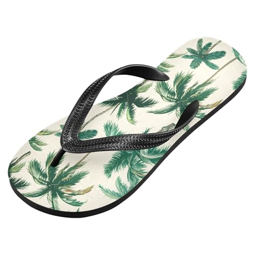 Burbuja Tropical Palm Trees Flip Flops for Women Men, Soft Thong Sandals Rubber Slippers for Pool Beach Essentials2