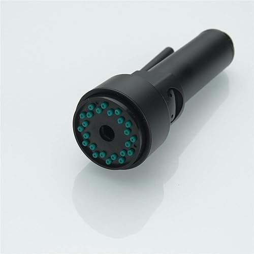 Miniatura 2 de Grifo de resorte extraíble para fregadero de cocina, boquilla de boquilla de boquilla para manguera de repuesto, color negro