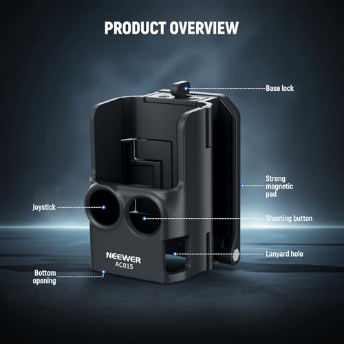 Image of Neewer Magnetic Mount Stand Compatible with DJI Osmo Pocket 3, 180 Adjustable Lightweight Mini Camera Holder, Multifunctional Accessories Expansion Adapter Bracket for Pocket 3 Battery Handle, AC015