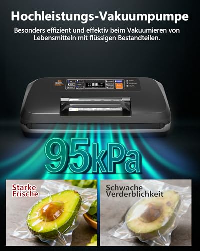 Envasadora al vacío de 95 kPa que evita pérdidas de vacío con doble soldadura 4