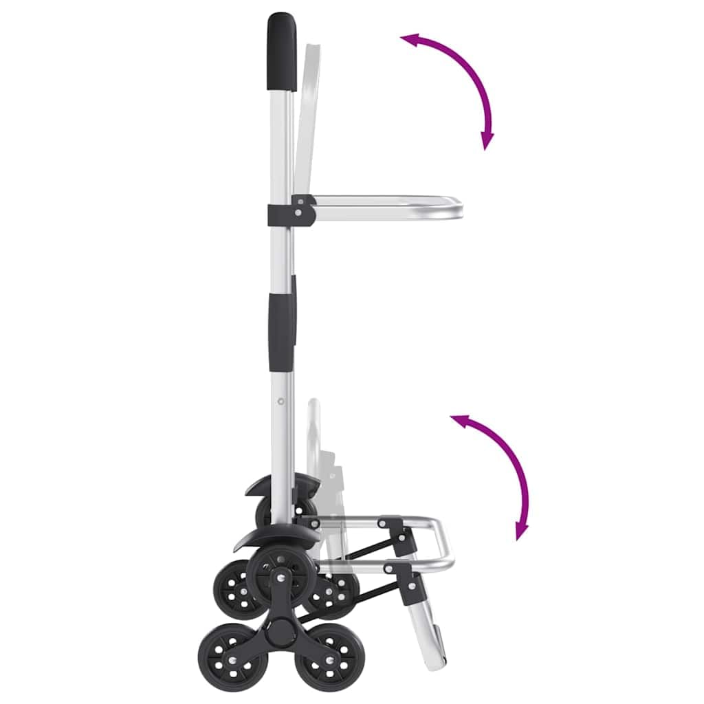 Carrello per la spesa in tessuto Oxford, 47 x 39 x 100,5 cm, pieghevole e stabile, portata 30 kg, resistente alle intemperie, per supermercato, mercato settimanale, rete per frutta