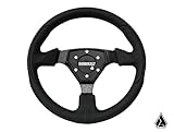 Assault Industries 100005SW0101 Black Stitch Tomahawk Steering Wheel with Billet Front Plate