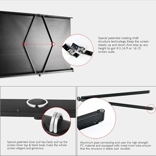 Pantalla de proyección portátil plegable para cine en casa miniatura 5