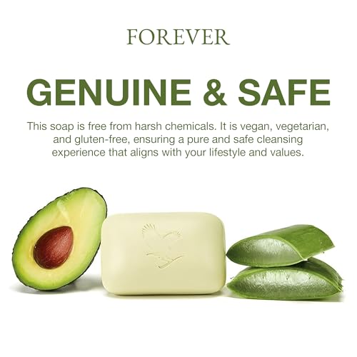 Forever Living - Aloe Avocado Face & Body Soap - Gentle Cleansing with Fresh Citrus Scent - Moisturizing - Pack of 2