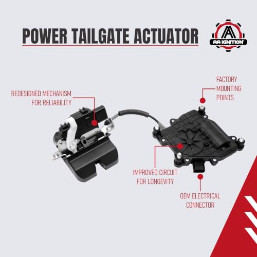 Image of Rear Trunk Latch Tailgate Door Lock Actuator Replacement by AA Ignition - Compatible with Kia Vehicles - 2016, 2017, 2018, 2019, 2020 Sorento - Replaces Parts 81230-C5100, 81230C5100