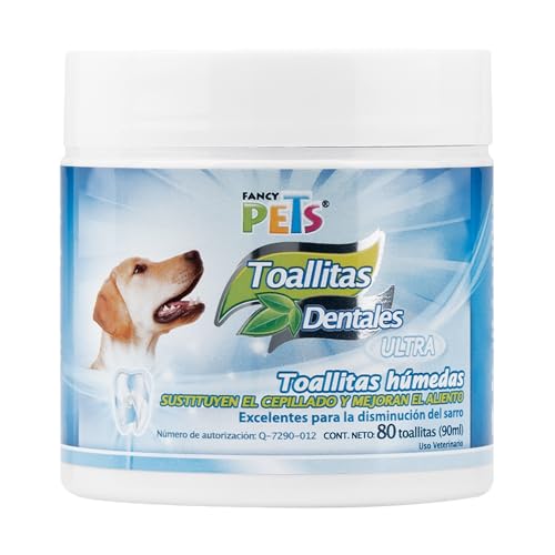 Fancy Pets Toallitas Dentales Ultra para Perro con 80...