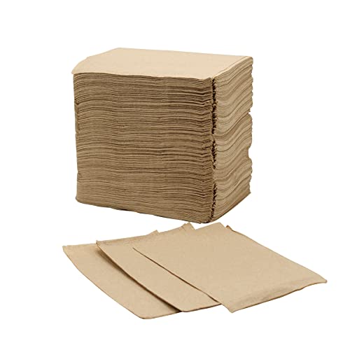 Kraft Single Fold - 1 Ply Single Fold Paper Towels - 10-1/4 x 9.10 inch - Great for Restaurants, Offices, Bars, Industrial - Recyclable Paper Towels (500)