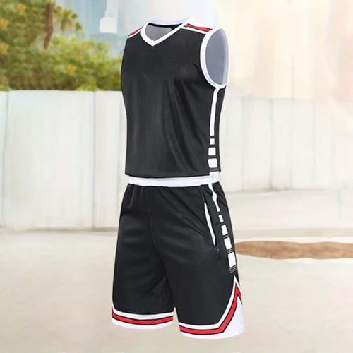 Conjunto Lino Hombre Ropa Deportiva Dos Piezas de Verano para Entrenamiento 3