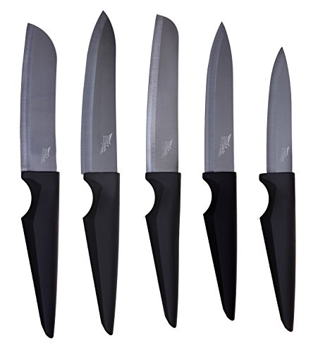 Edge of Belgravia CERAMICA set de 5 cuchillos de cocina de ceramica negro Cover