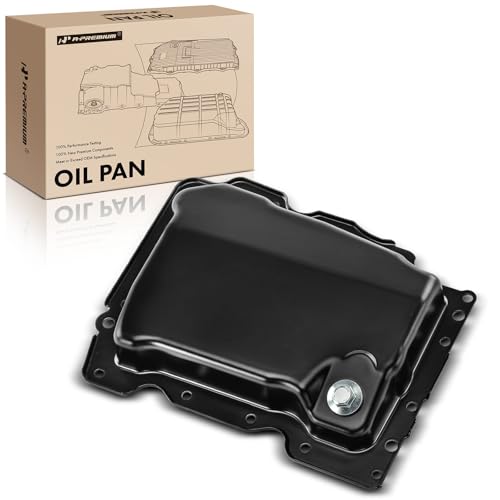 A-Premium Lower Engine Oil Pan Sump with Drain Plug Compatible with Chevrolet Equinox, Malibu, Traverse, Impala, Camaro, Colorado & GMC Terrain, Acadia & Buick LaCrosse & Cadillac CTS, 2.0L 2.5L