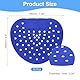 QUARKZMAN 10 Stück Urinal Screen Deodorizer, Anti-Splash Duftende Urinal Kuchen Geruchsschutz Urinal Matten für Toiletten, Badezimmer, Blau