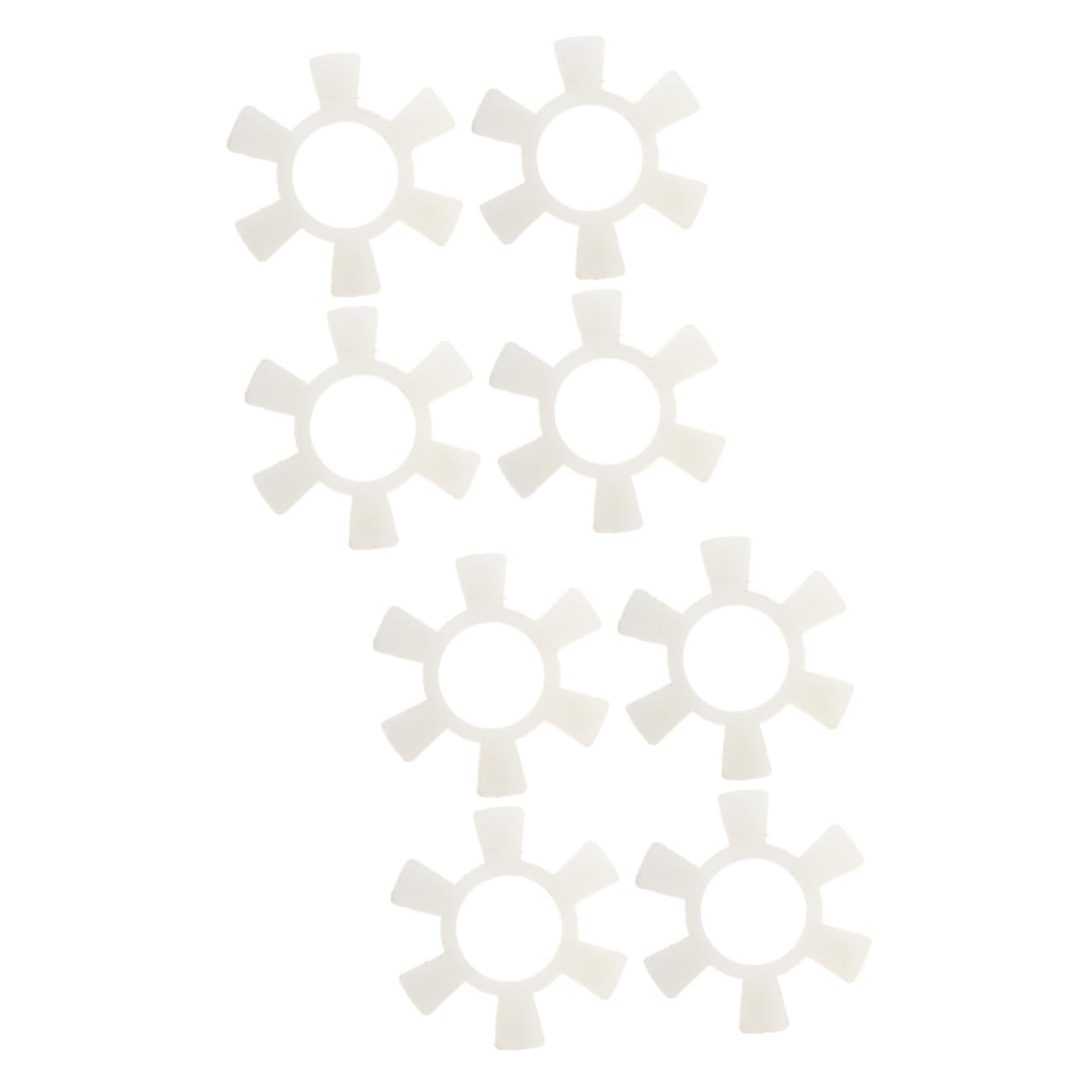 Alipis 2sets 4pcs Flexible Jaw Coupling Mat Plum Shape Insert for Vibration Absorption and Shock Transfer Lightweight and Easy to Use for Cnc Machines and Equipment 4pcs*2