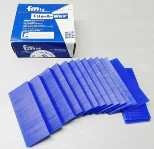 JTS Carving Wax Ferris Assortment Slices Blue File-A-Wax Blue 1/2 Lb