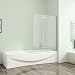 Produktbild 120x140cm Duschabtrennung Badewannenaufsatz Badewannenfaltwand 6mm Duschwand Badewanne mit Nanobeschichtung Glas