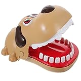 Gadpiparty Teeth Toys Game for Kids, Biting Finger Dentist Games Funny Toys Upgraded Vicious Dog Teeth Game for Brown Trick Desktop Dentist Shop Prank