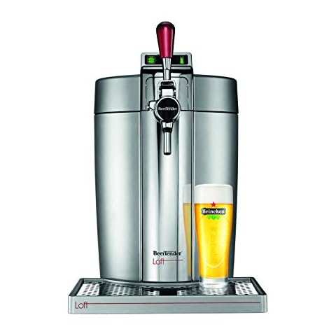 Minitirador de cerveza Krups Beertender Loft Edition plata/cromo Cover