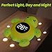 Baby Bath Thermometer Baby Safety, Digital 2-in-1 Room & Bath Water Thermometer with 3-Color Backlight & Temperature Warning, Floating Turtle Design for Infant Toddler, Auto On/Off