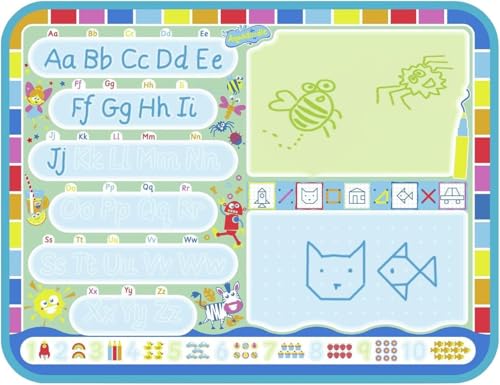 Aquadoodle My ABC Doodle Large Water Doodle Mat, Official TOMY No Mess Colouring & Drawing Game, Suitable for Toddlers and Children Aged 3, 4 & 5 +