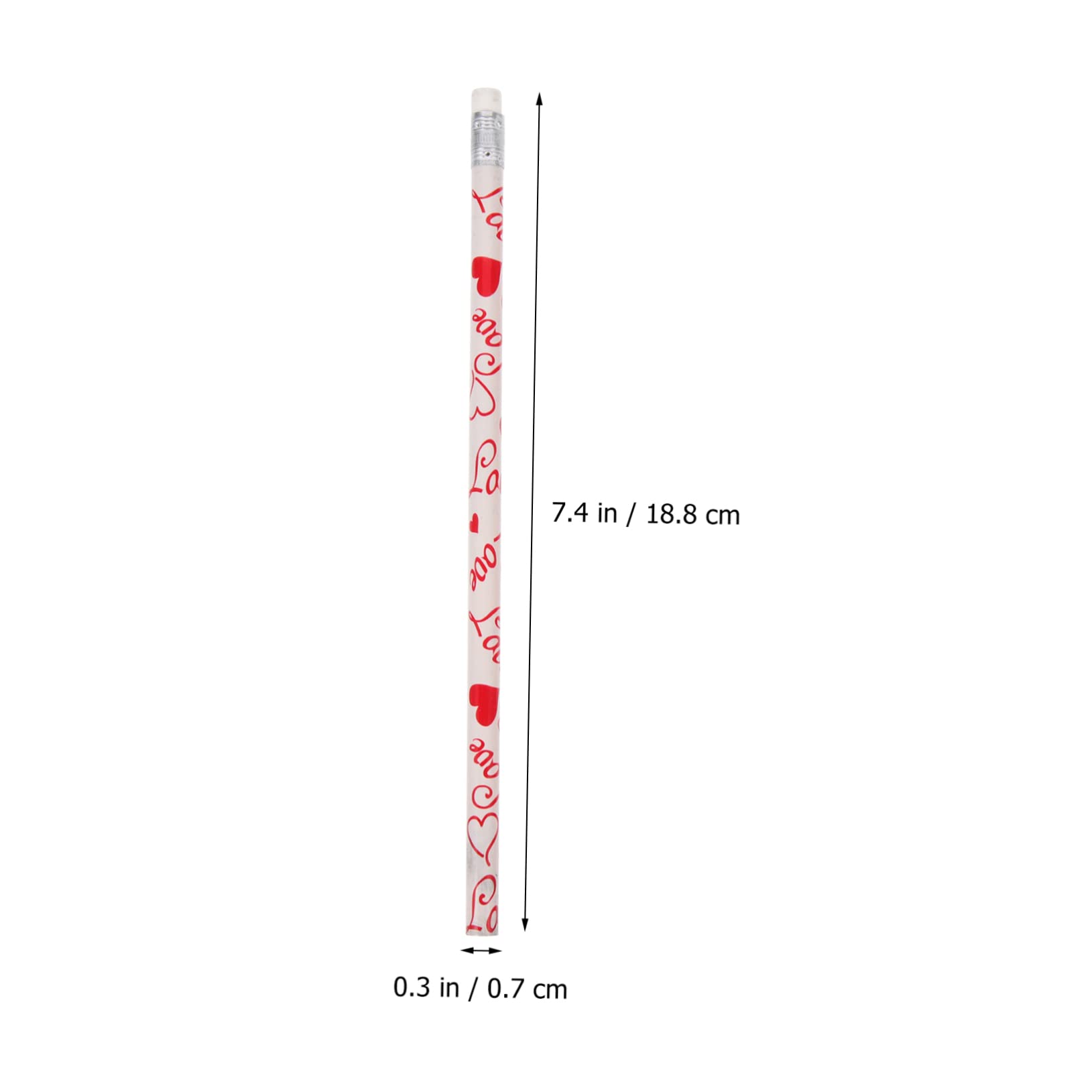NUOBESTY 3 Ensembles Crayon D'amour Hb Crayon Ergonomique Des Crayons Travail Du Bois Gomme Pastel Crayons D'exercice De De Bois Pour Enfants Peuplier 50 Pièces * 3