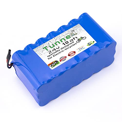 Image of Tunnel 24v 10ah Lithium ion Rechargeable Battery (7s4p) with Charger 24v 10000mah Li-ion Battery (Battery+Charger) Designed for Electric Bikes and Other Purposes