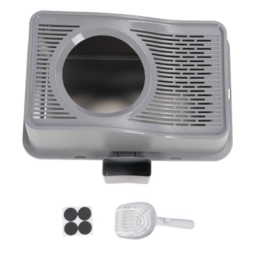 Arenero para gato XL acero inoxidable y plástico miniatura 7