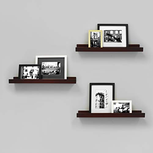 Kiera Grace Kieragrace Modern Floating-Shelves, 23-Inch by 4-Inch, Espresso - Thumbnail 7