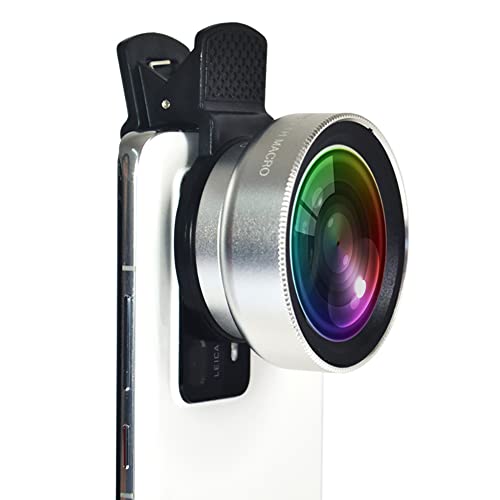 Phone Lens Cell Phone Telephoto Lens Camera Zoom Fish Eye Lens for Phone,Cell Phone Zoom Lens Macro Lens Wide Angle Lens for Universal Phone Tablet (Silver)