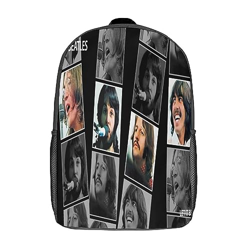 TANACC The Beatles Sac À Dos Filles Cartable Enfants Garçons Grande Capacité Adolescents Rock Band Sac De Voyage Scolaire Poids Léger Avec Poche Cachée Sur Le Côté - Les Beatles, Paul McCartney, John Lennon, RIngo Starr, George Harrison TANACC The Beatles Sac À Dos Filles Cartable Enfants Garçons Grande Capacité Adolescents Rock Band Sac De Voyage Scolaire Poids Léger Avec Poche Cachée Sur Le Côté