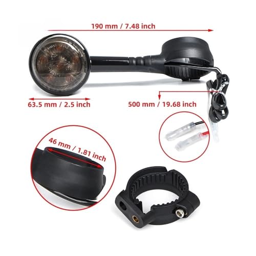 Clignotant LED Bonneville Bobber résoudre visibilité faible feu moto 12V - 4