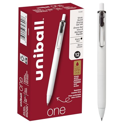 Uni-Ball One bolígrafos retráctiles gel 12 unidades miniatura 1