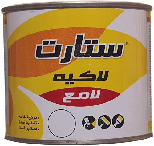 طلاء من جيه ال سي بحجم 0.5 كيلوجرام، لكر، دهان لامع و معدني، لون أحمر، سعة 100.0 مليلتر