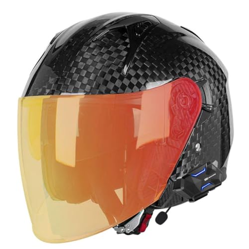 Cascos moto abiertos con bluetooth para rutas urbanas en scooter M