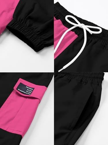Image of SANGTREE Girls & Womens Drawstring Cargo Jogger Pants,3 Years - Women 3XL