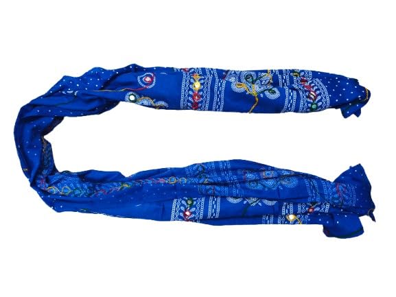 Image of Women Dupatta Pink Embroidered Scarf